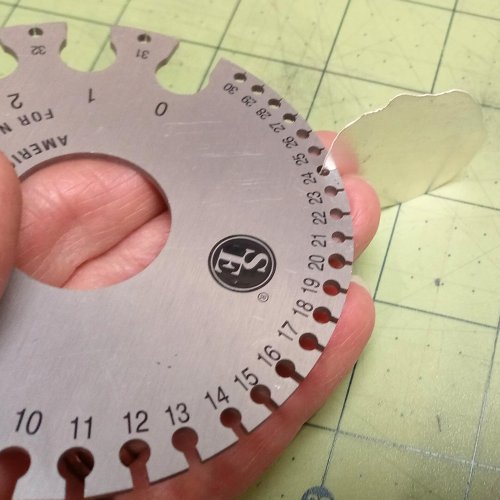 Judy Larson's Recycling Scrap Into Sheet Metal - Step 11, Metalwork, Stamping, Stamps, Butane Torch, Soldering, Solder, Continue to anneal